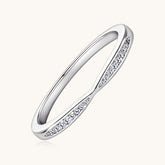 925 Sterling Silver Moissanite Ring - Luxury Elegance, Rings, $ 55.00, A Moment Of Now™
